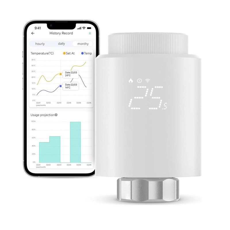 VALVULA TERMOSTATO ZIGBEE PARA RADIADOR - SONOFF - 4