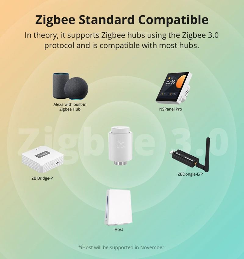 VALVULA TERMOSTATO ZIGBEE PARA RADIADOR - SONOFF - 6