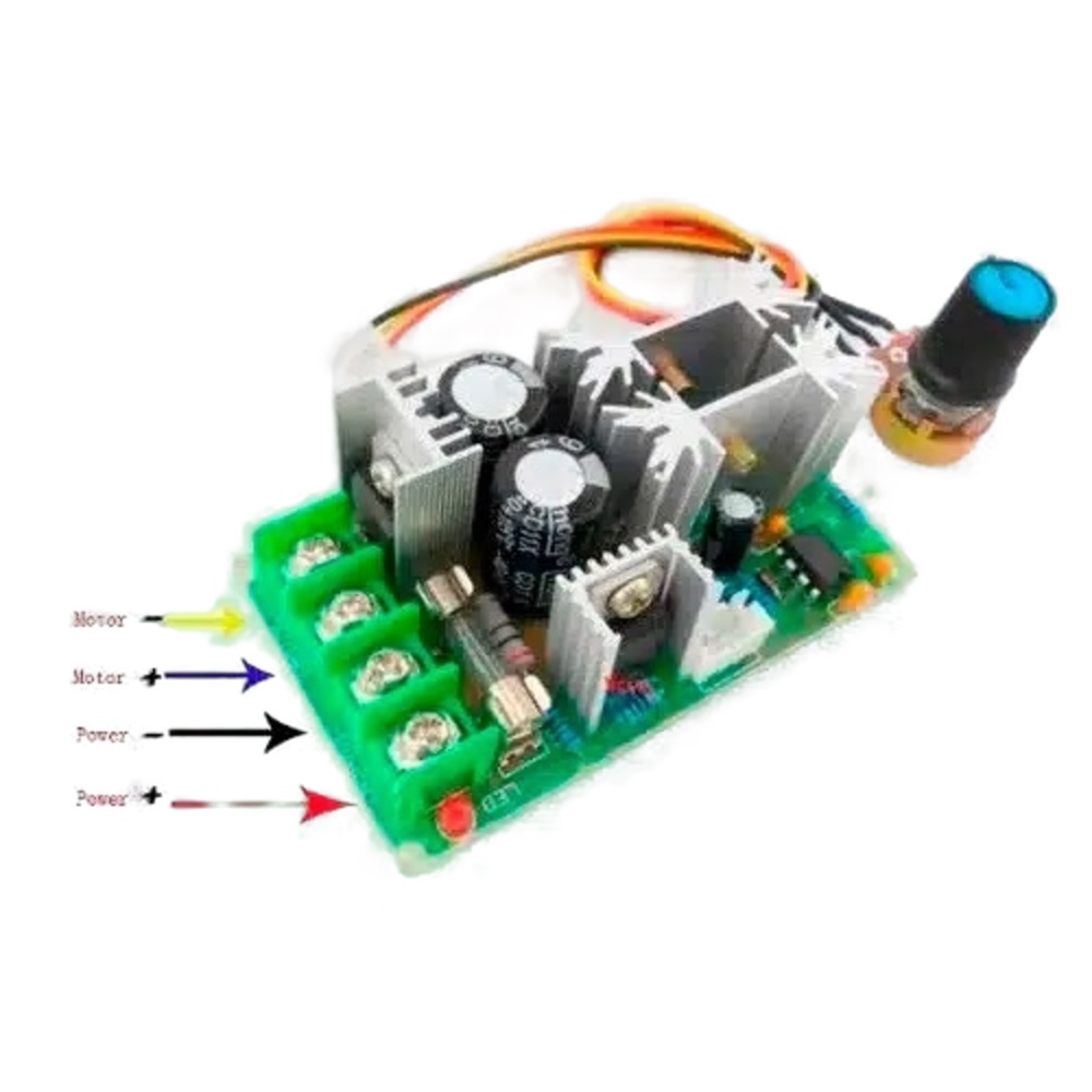 CONTROLADOR DE VELOCIDAD DE MOTORES DE DC PWM 1200W