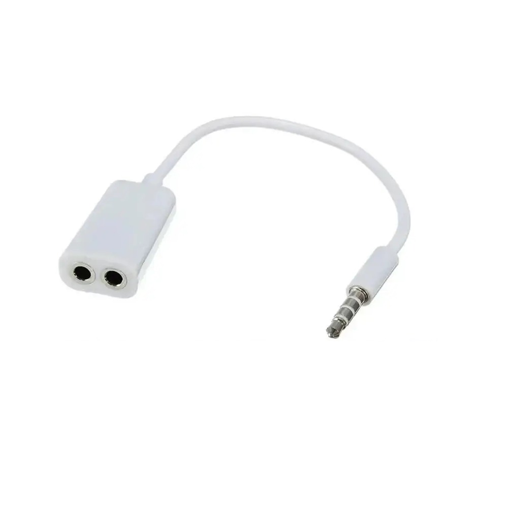 CABLE DIVISOR DE AUDIO 3.5MM (1 CONECTOR MACHO A 2 HEMBRA) - 1