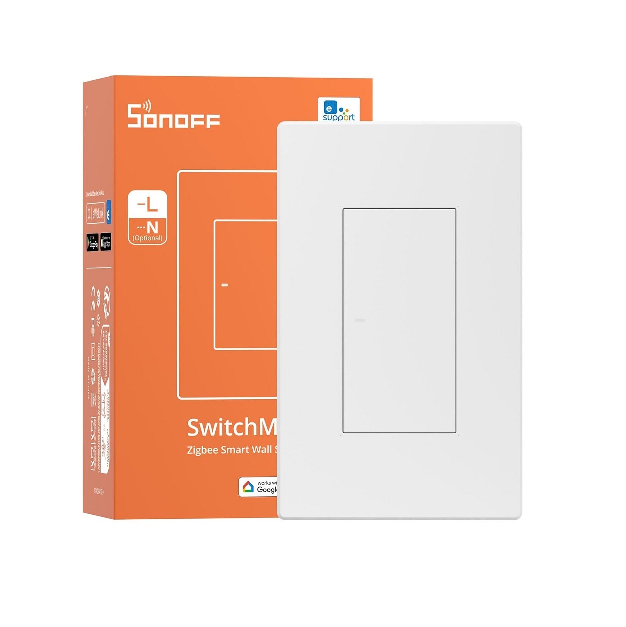 INTERRUPTOR ZIGBEE DE PARED SONOFF SWITCHMAN ZBM5 DE 1 CANAL - 3