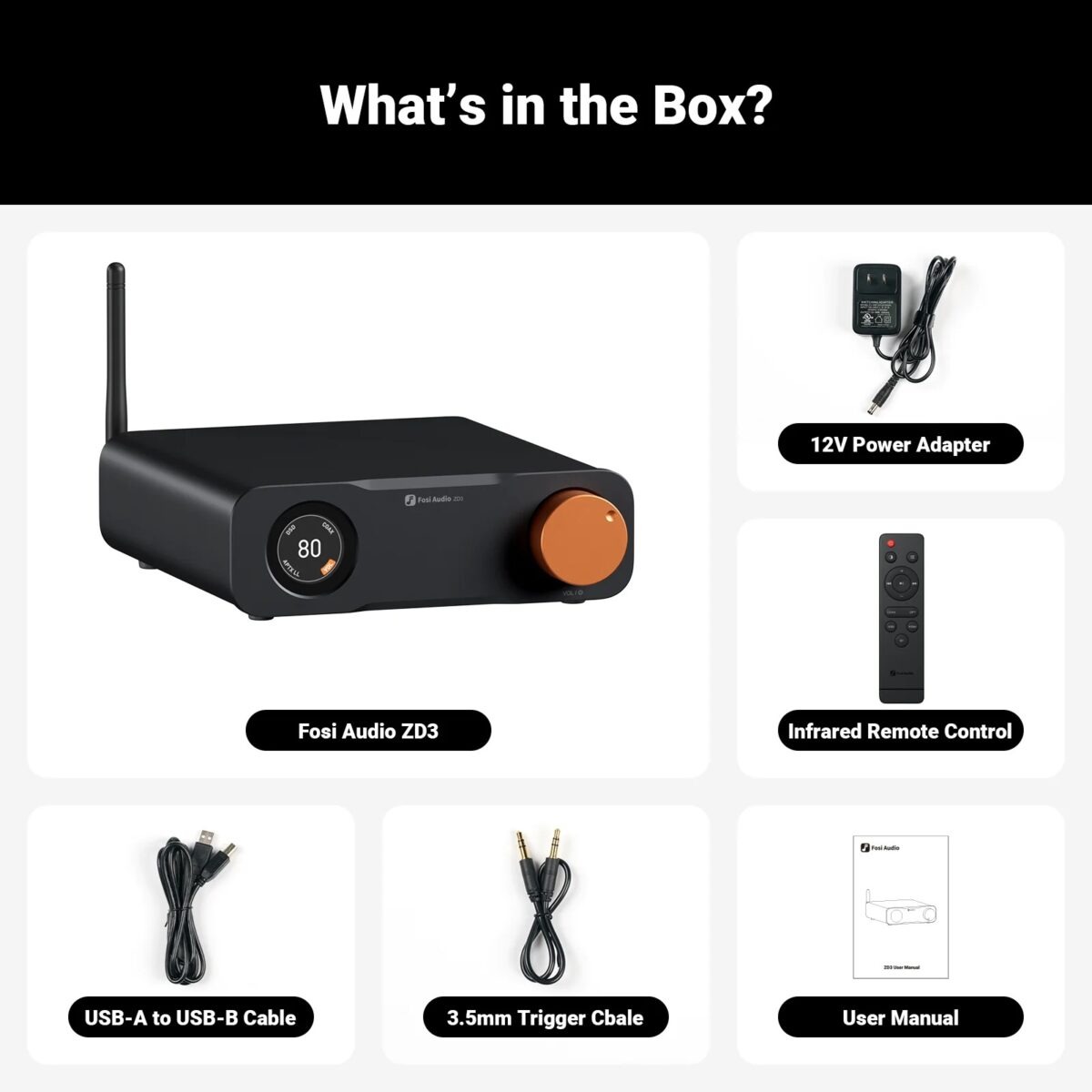 PREAMPLIFICADOR BLUETOOTH DAC BALANCEADO - FOSI AUDIO ZD3 - 7