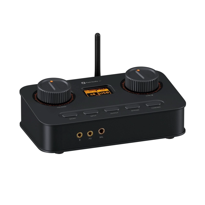 AMPLIFICADOR DAC AUDIFONOS BLUETOOTH USB-C FOSI AUDIO K7 - 1
