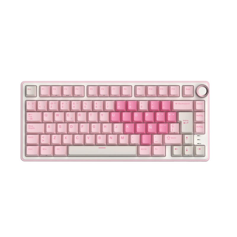 TECLADO MECANICO RK R75 PINK MELODY 75% ESPAÑOL RK - 2
