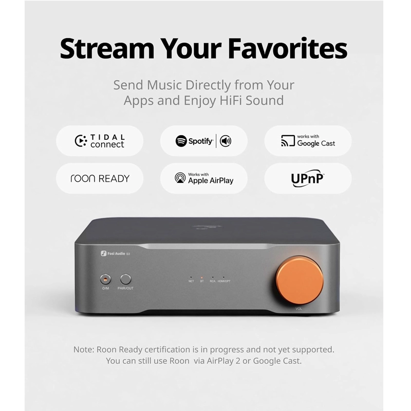 STREAMER HIFI FOSI AUDIO S3 DAC AK4493SEQ WIFI 6 XLR - 2