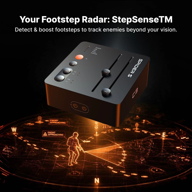 AMPLIFICADOR AUDIFONOS FOSI AUDIO C3 STEPSENSE GAMING USB-C - 5