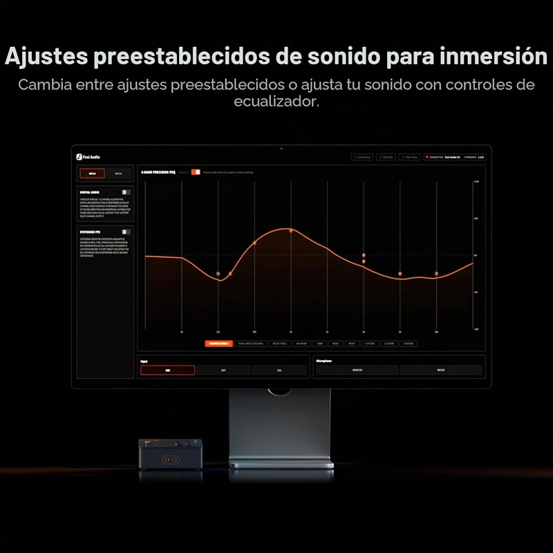 AMPLIFICADOR AUDIFONOS FOSI AUDIO C3 STEPSENSE GAMING USB-C - 6