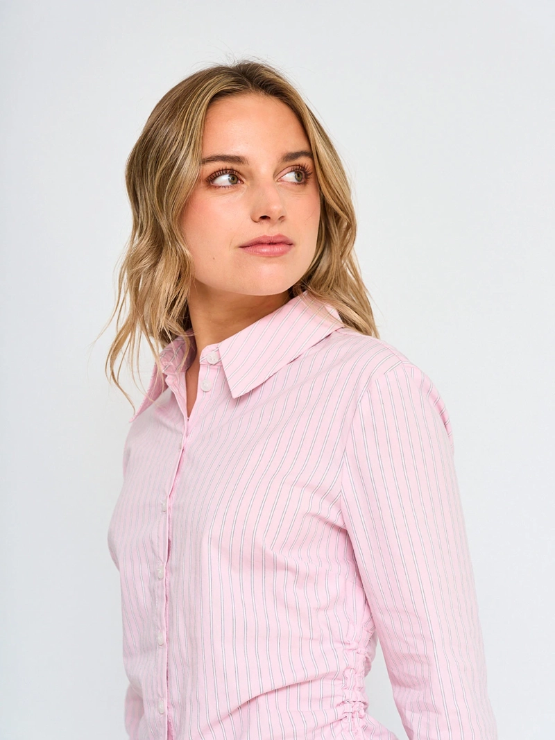 BLUSA DE ALGODON MANGA LARGA MUJER - 1