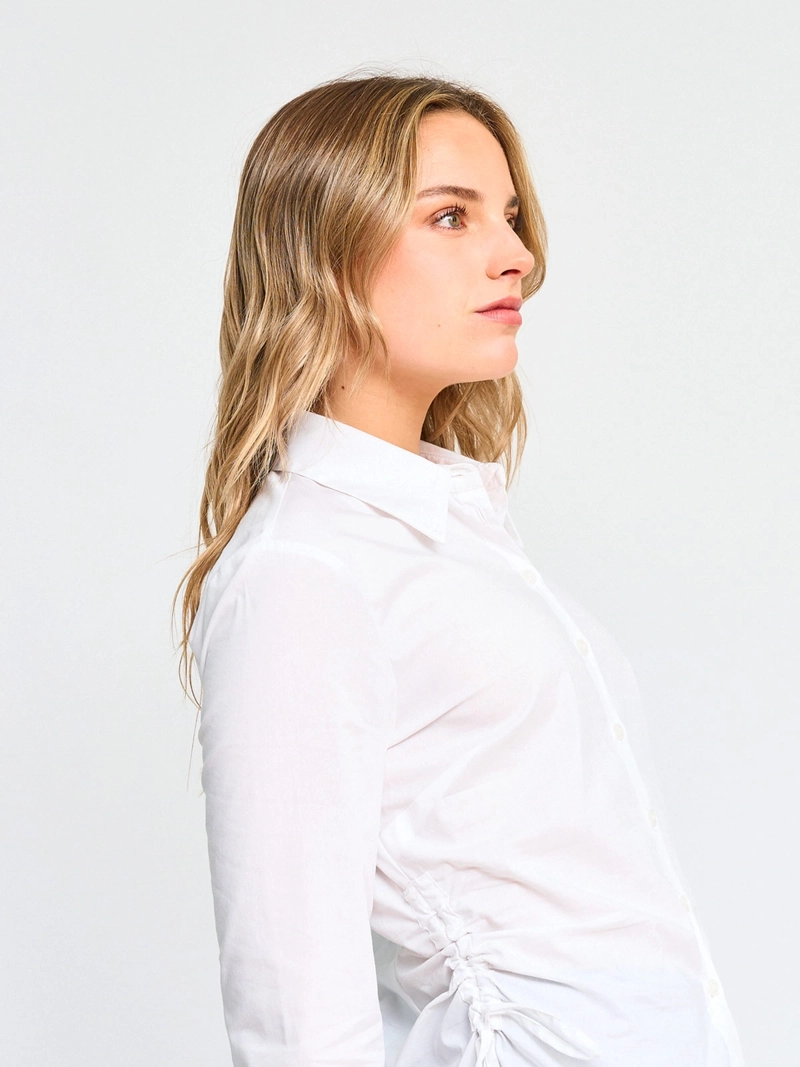 BLUSA DE ALGODON MANGA LARGA MUJER - 1