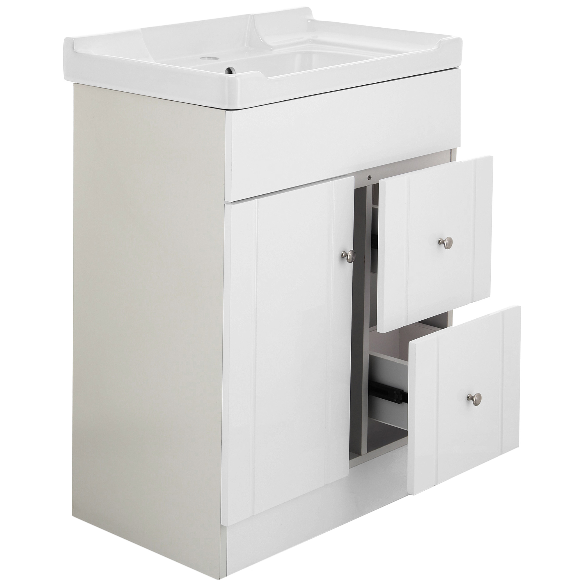 MUEBLE VANITORIO DOMSA 60CM BLANCO B-PA-60A (NO INCLUYE CUBIERTA) - 4