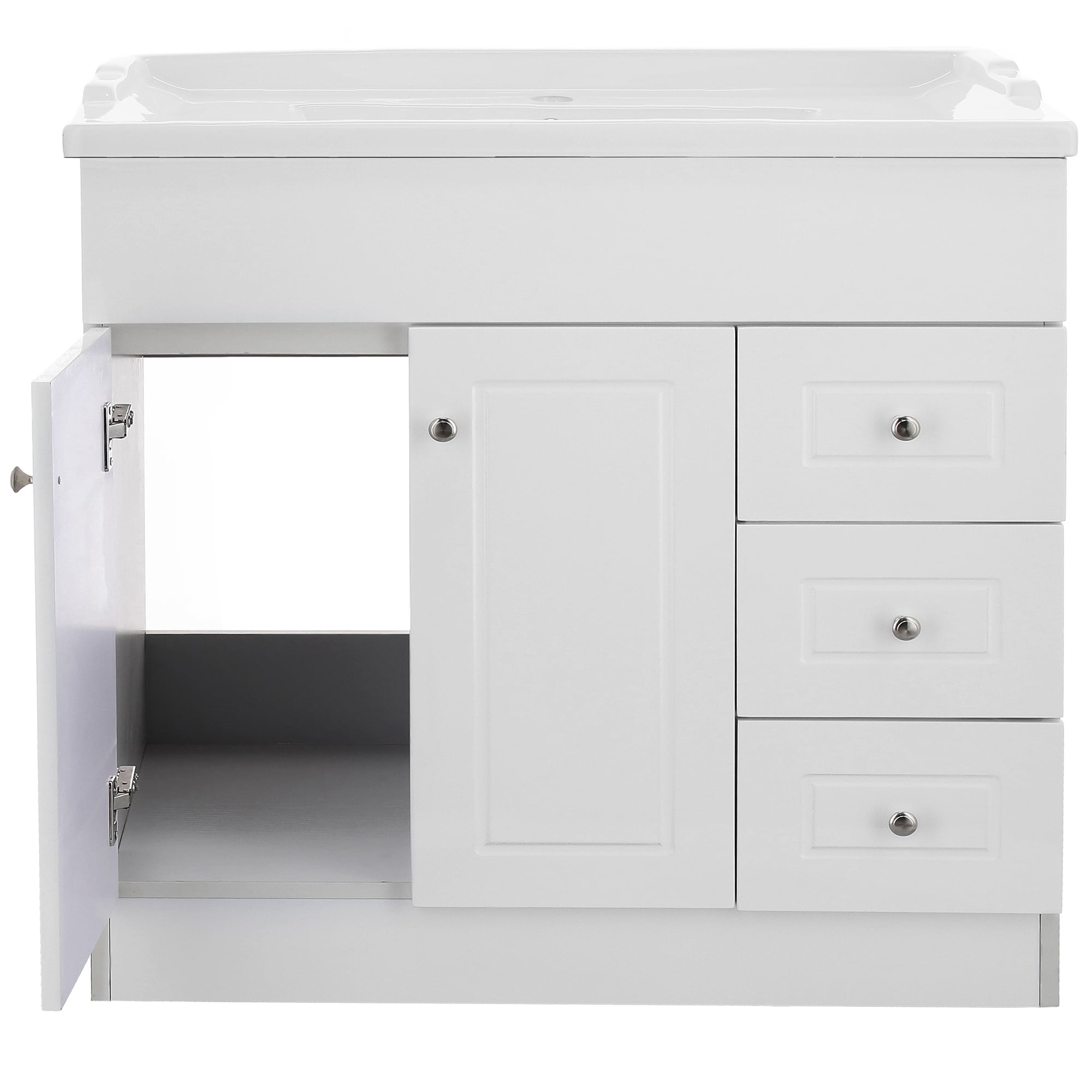 MUEBLE VANITORIO DOMSA 100CM BLANCO B100PHD-B (NO INCLUYE CUBIERTA) - 3
