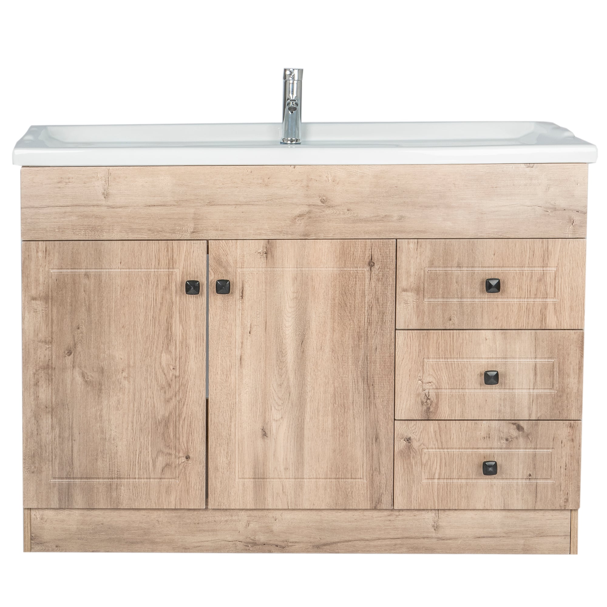 MUEBLE VANITORIO DOMSA 120CM WOOD B120PH-W (NO INCLUYE CUBIERTA) - 1