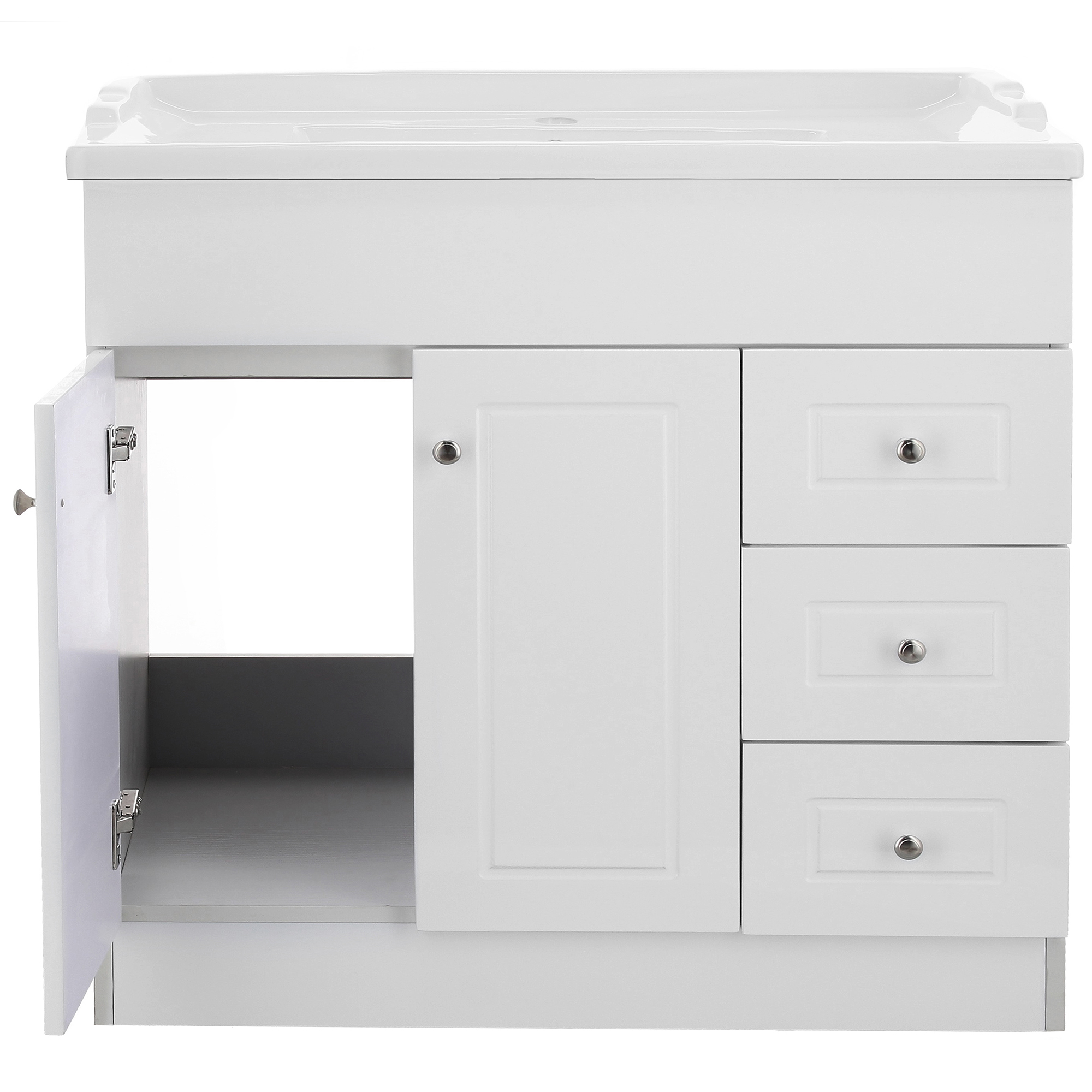 MUEBLE VANITORIO DOMSA 120CM BLANCO B120PHD-B (NO INCLUYE CUBIERTA) - 3