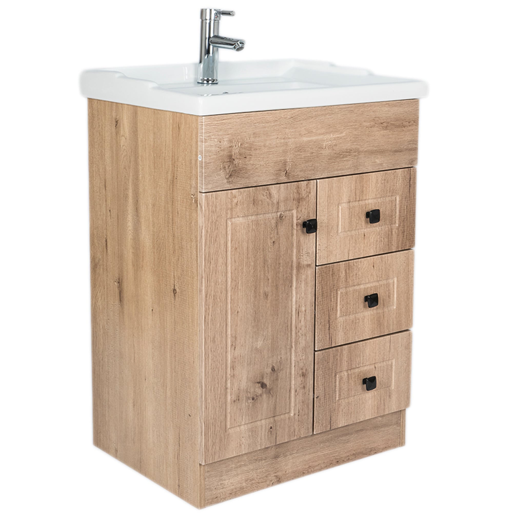 MUEBLE VANITORIO DOMSA 60CM WOOD B60PHN-W (NO INCLUYE CUBIERTA) - 1