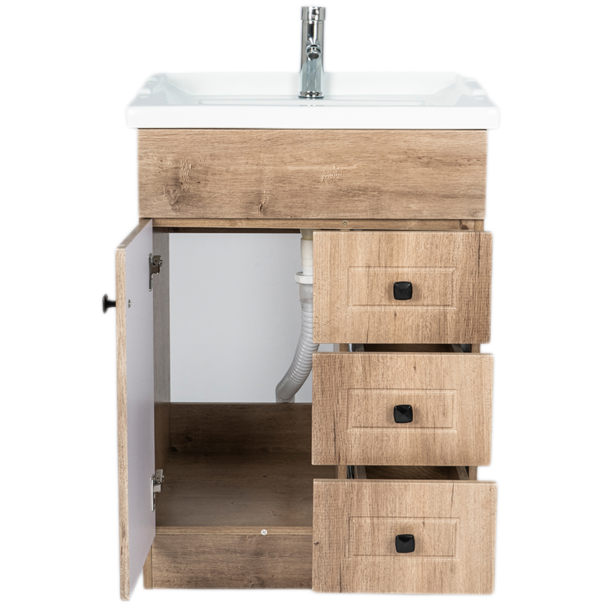 MUEBLE VANITORIO DOMSA 60CM WOOD B60PHN-W (NO INCLUYE CUBIERTA) - 3