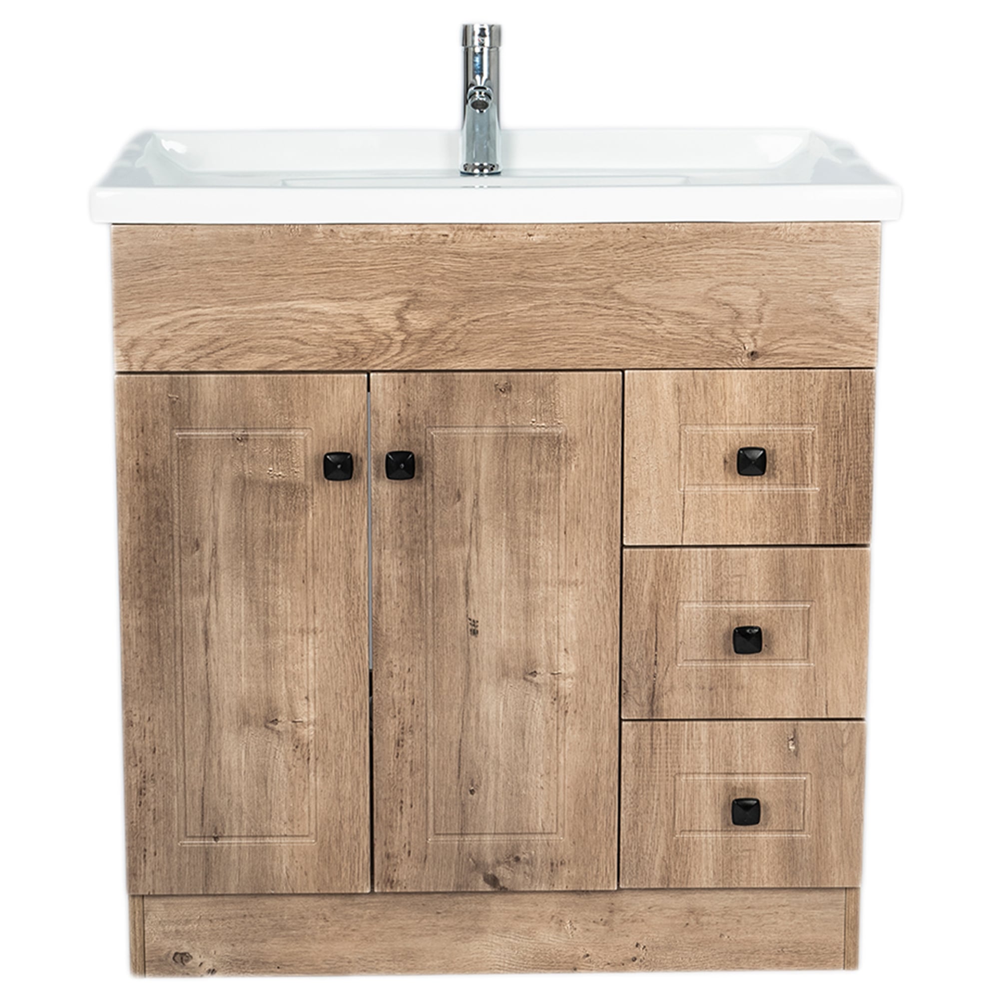 MUEBLE VANITORIO DOMSA 80CM WOOD B80PH-W (NO INCLUYE CUBIERTA) - 2