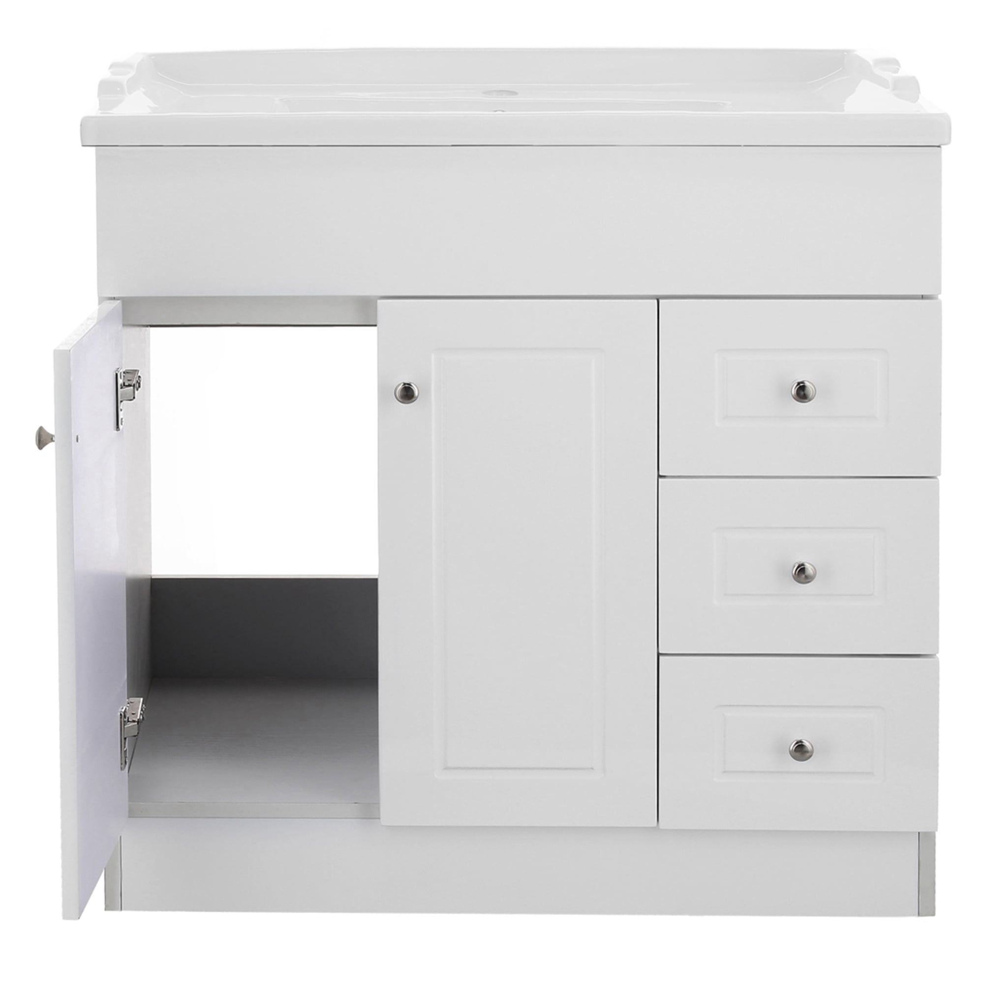 MUEBLE VANITORIO DOMSA 80CM BLANCO B80PHD-B (NO INCLUYE CUBIERTA) - 3