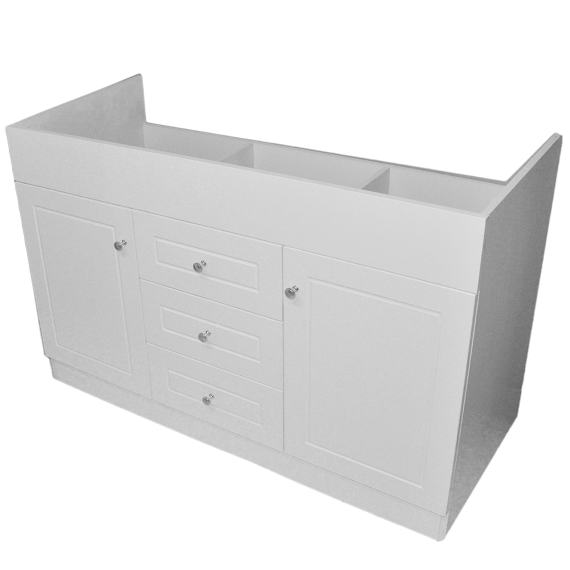 MUEBLE VANITORIO DOMSA 120CM BLANCO BD-120-PH (NO INCLUYE CUBIERTA) - 4