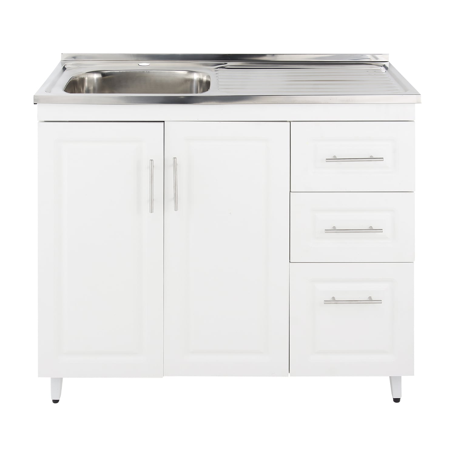 KIT MUEBLE LAVAPLATOS D DOMSA 100CM BLANCO PVCPD100 - 1