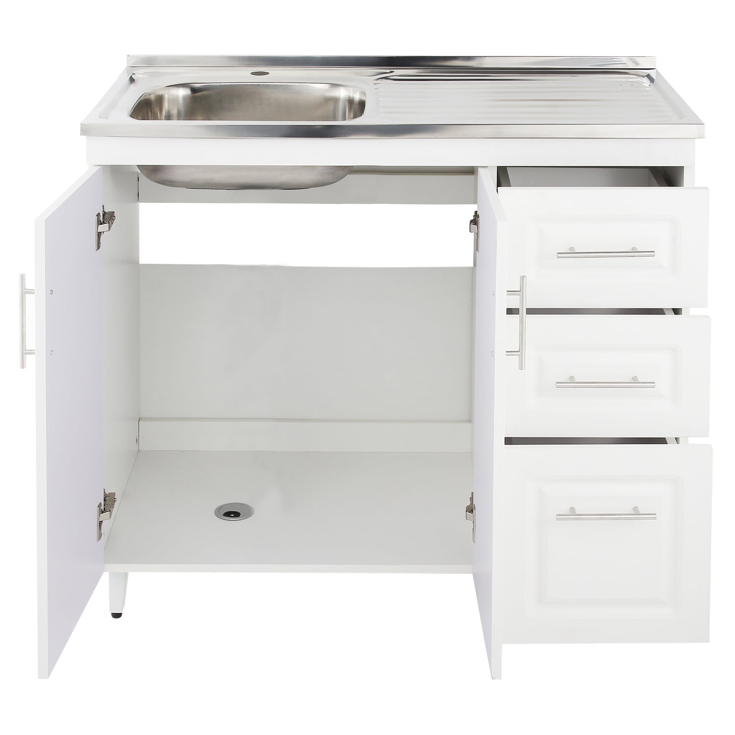KIT MUEBLE LAVAPLATOS D DOMSA 100CM BLANCO PVCPD100 - 3