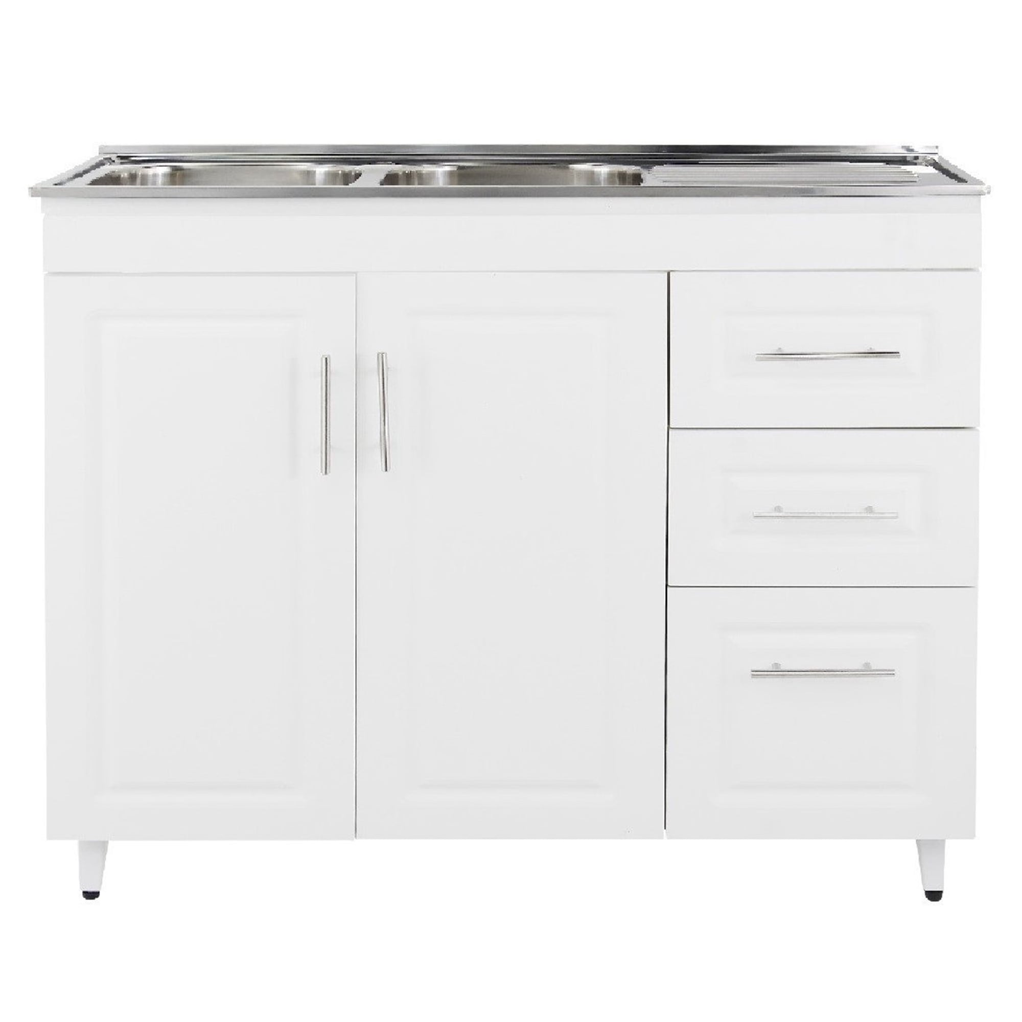KIT MUEBLE LAVAPLATOS D DOMSA 120CM BLANCO PVCPD120 - 1