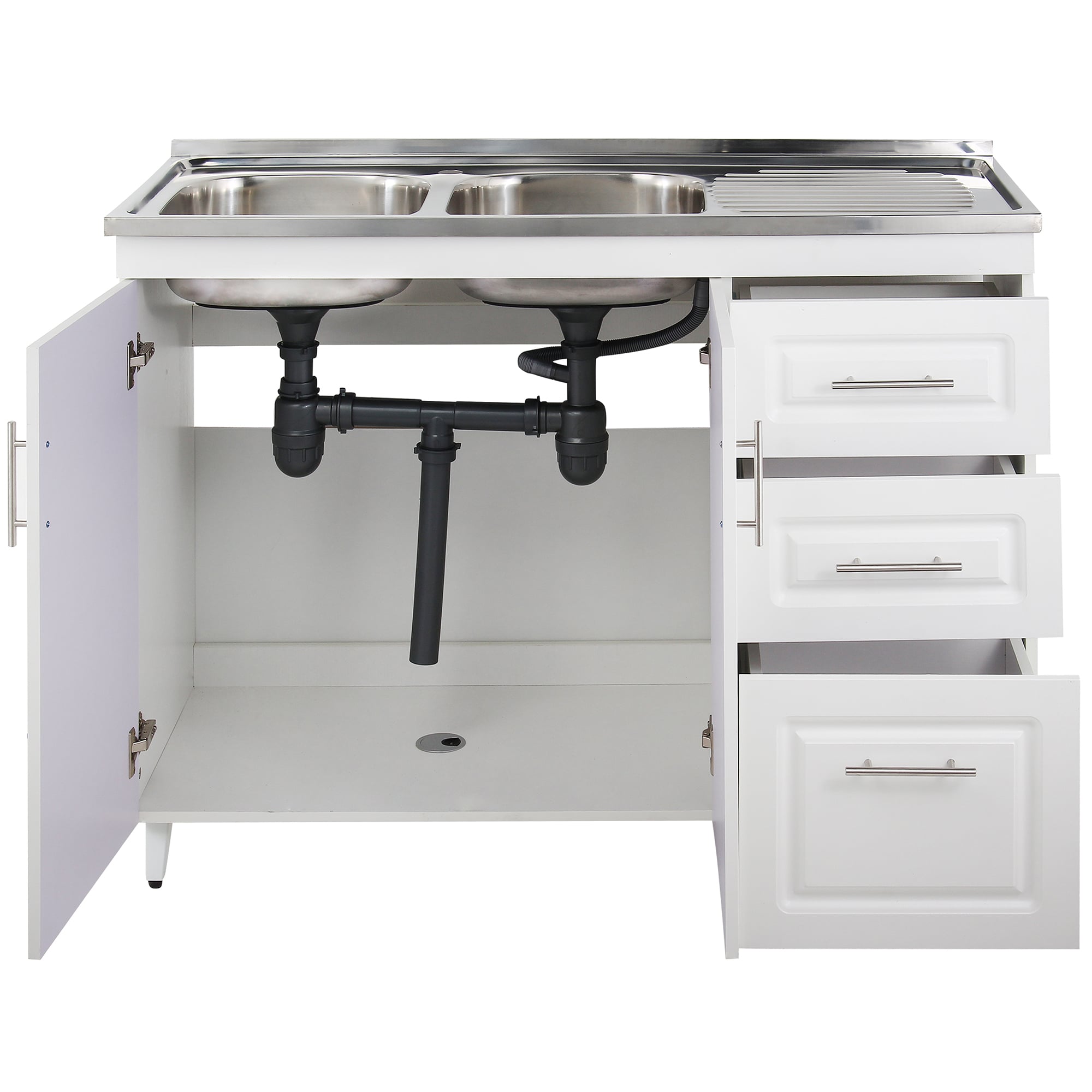 KIT MUEBLE LAVAPLATOS D DOMSA 120CM BLANCO PVCPD120 - 3