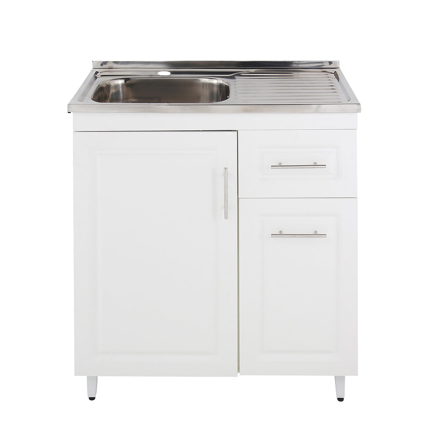 KIT MUEBLE LAVAPLATOS D DOMSA 80CM BLANCO PVCPD80 - 1
