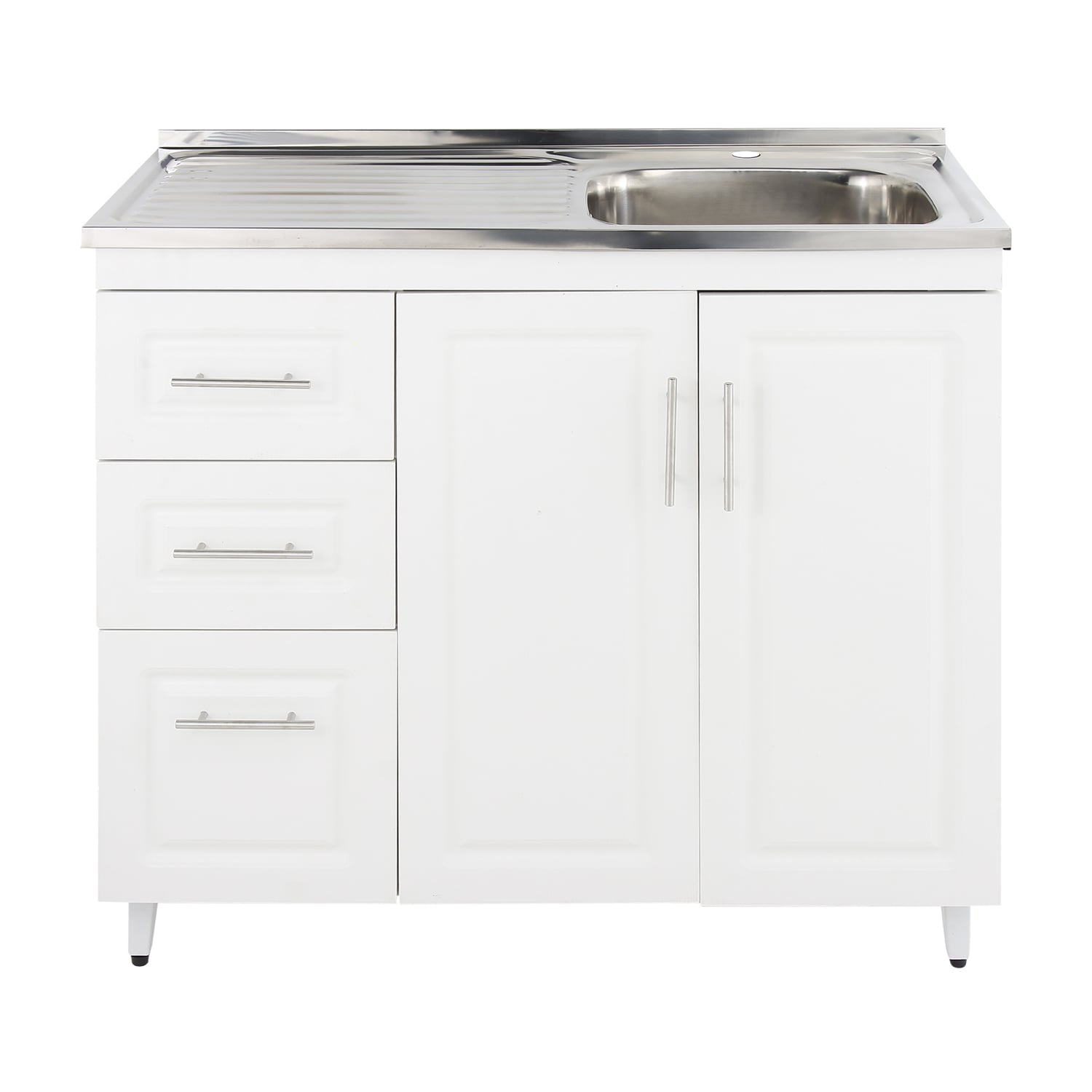 KIT MUEBLE LAVAPLATOS I DOMSA 100CM BLANCO PVCPI100 - 1