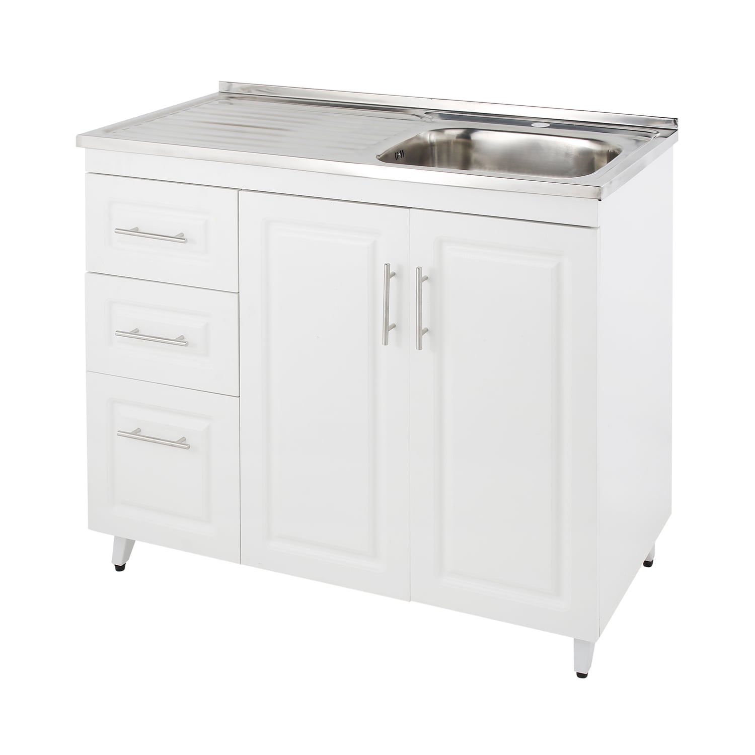 KIT MUEBLE LAVAPLATOS I DOMSA 100CM BLANCO PVCPI100 - 2