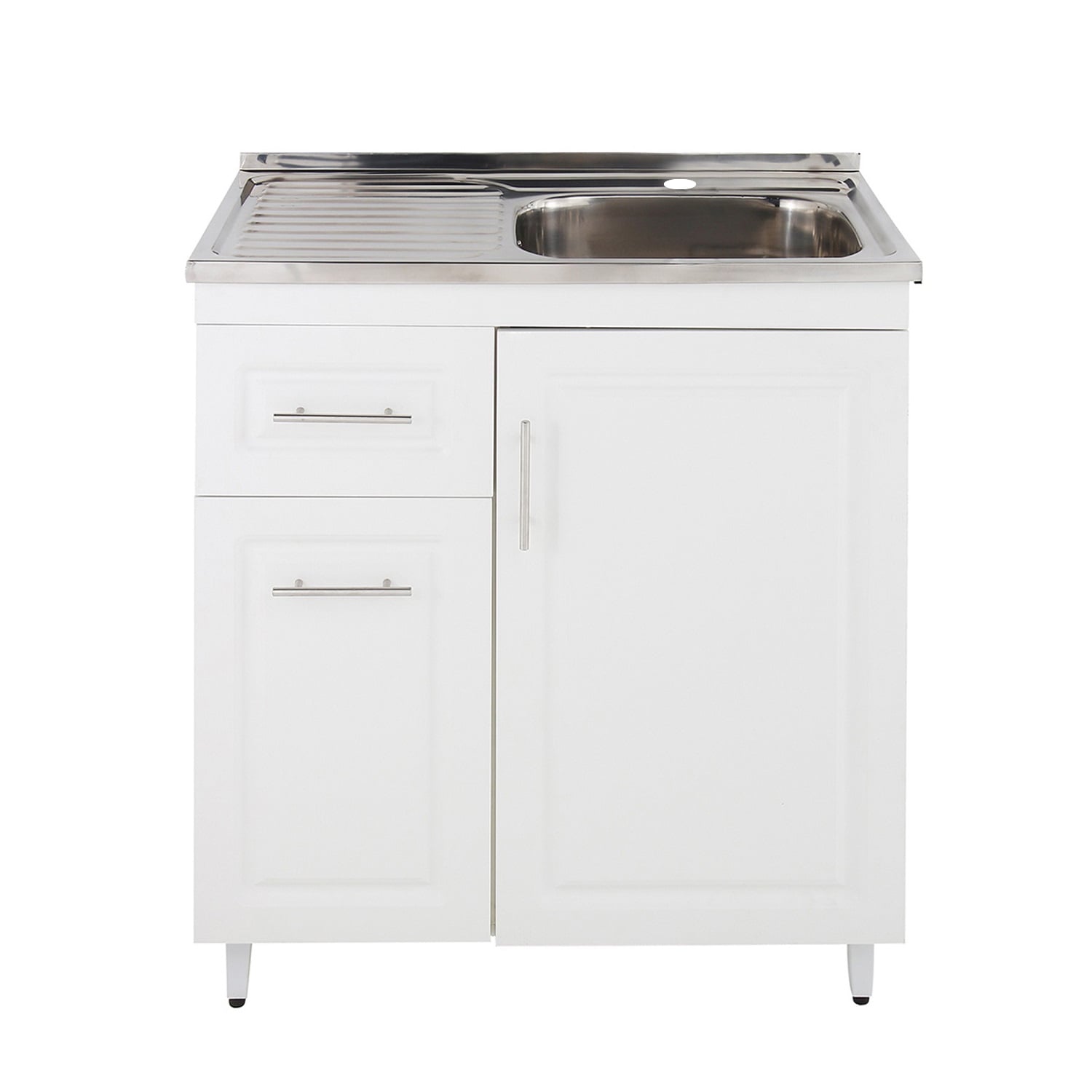 KIT MUEBLE LAVAPLATOS I DOMSA 80CM BLANCO PVCPI80 - 1