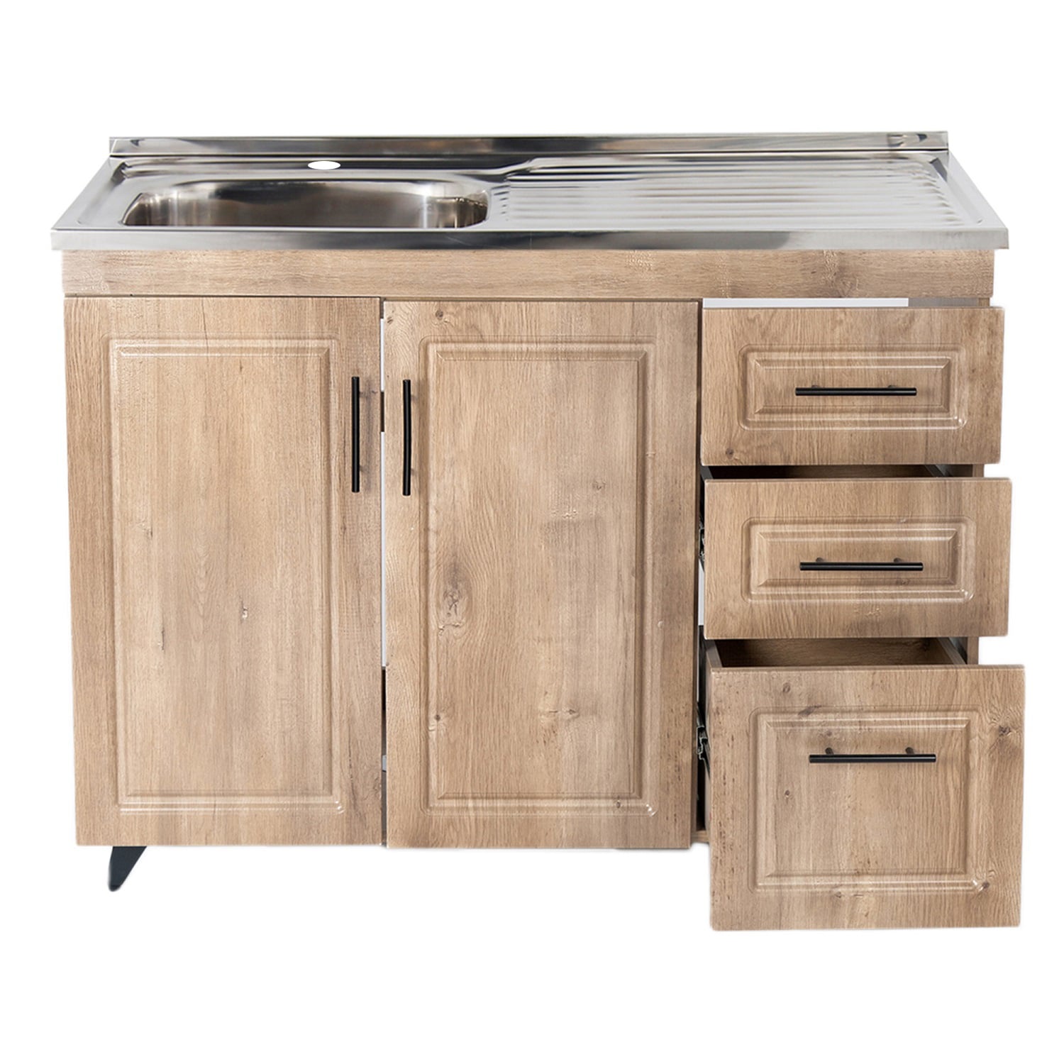 KIT MUEBLE LAVAPLATOS D DOMSA 100CM WOOD PVC100WD - 2