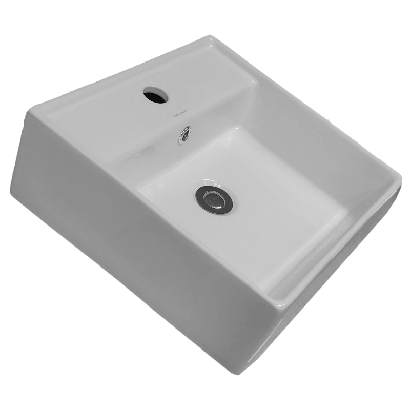 LAVAMANOS SOBREPONER BE5028 DOMSA BLANCO 42X41X15CM - 3