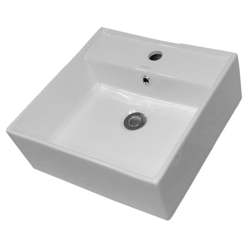 LAVAMANOS SOBREPONER BE5028 DOMSA BLANCO 42X41X15CM - 4