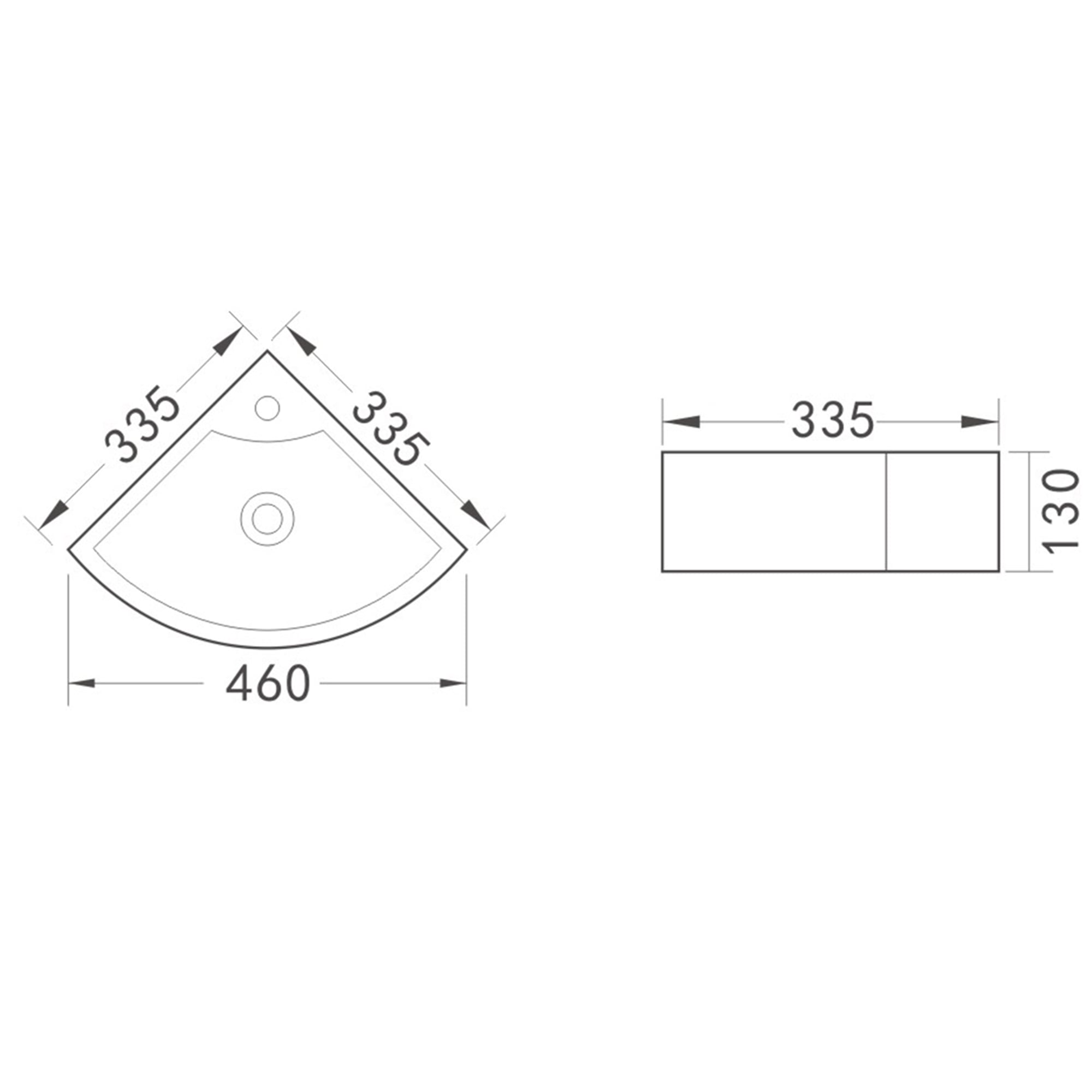 LAVAMANOS SOBREPONER DOMSA SLC722B / 46X33,5X13CM - 5