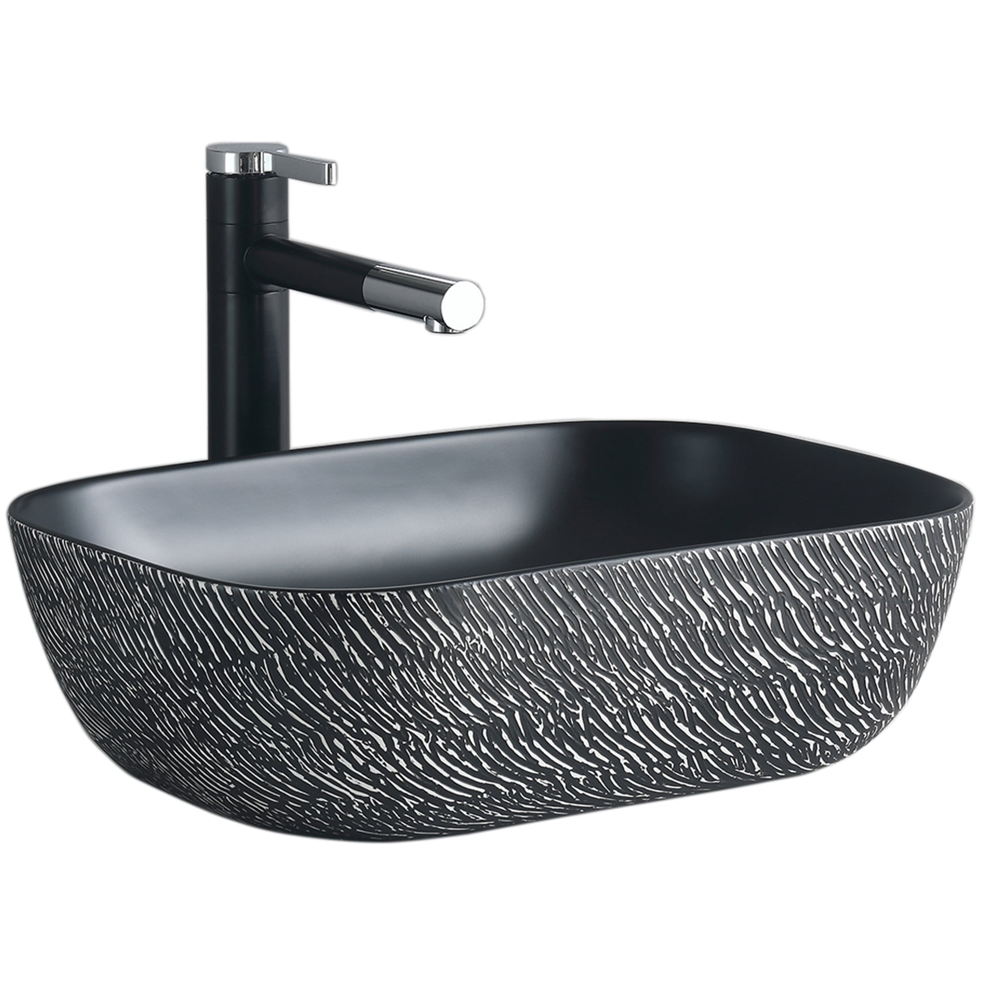 LAVAMANOS SOBREPONER DOMSA SLC895-ARENA PLATEADA / 45,5X32X13,5CM - 2