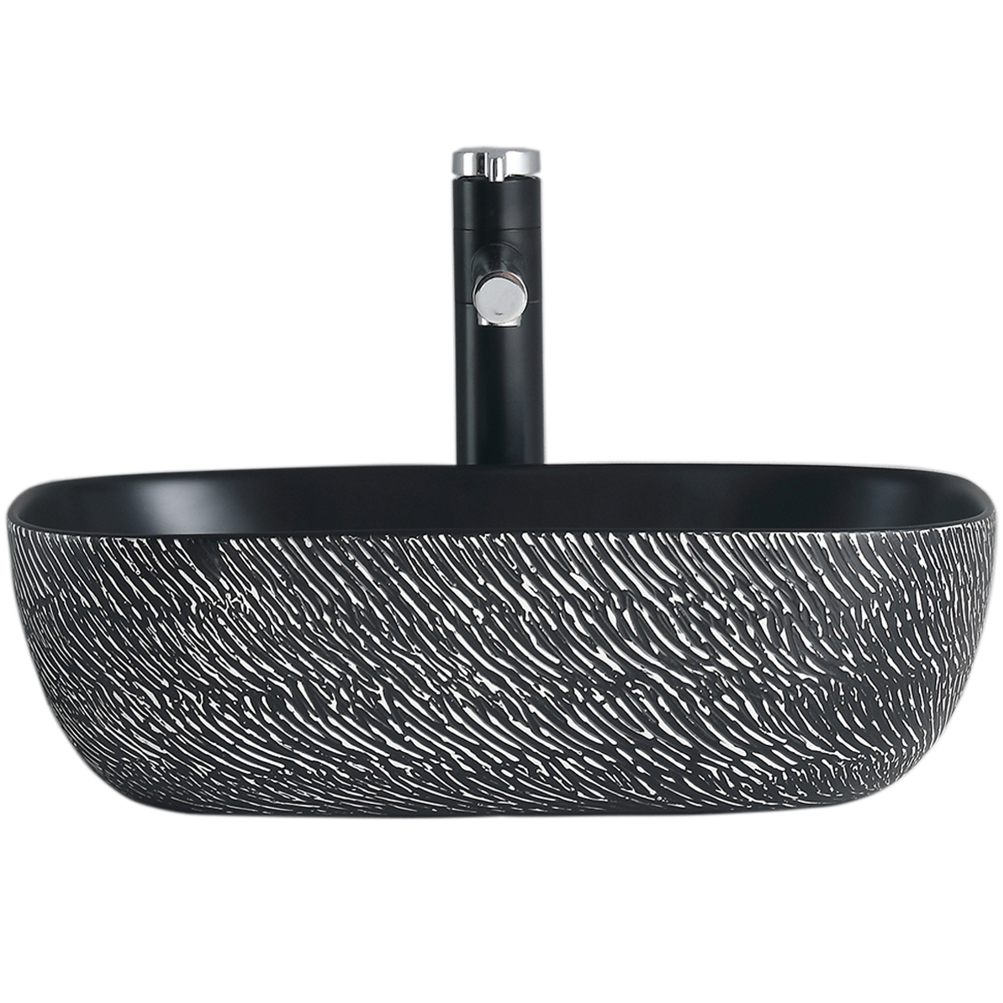 LAVAMANOS SOBREPONER DOMSA SLC895-ARENA PLATEADA / 45,5X32X13,5CM - 3