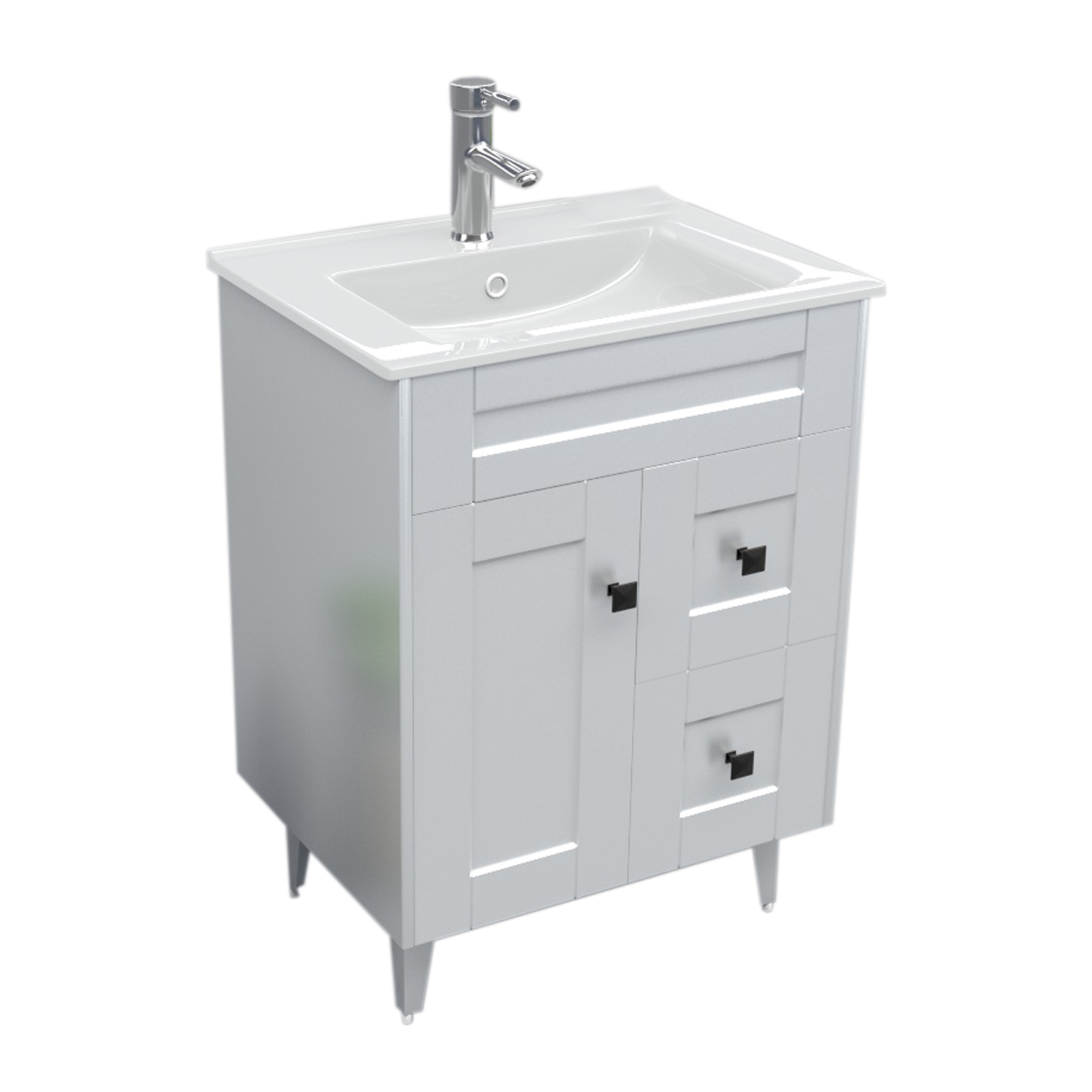 MUEBLE VANITORIO DOMSA N60SK BLANCO (NO INCLUYE CUBIERTA) / 60CM - 2