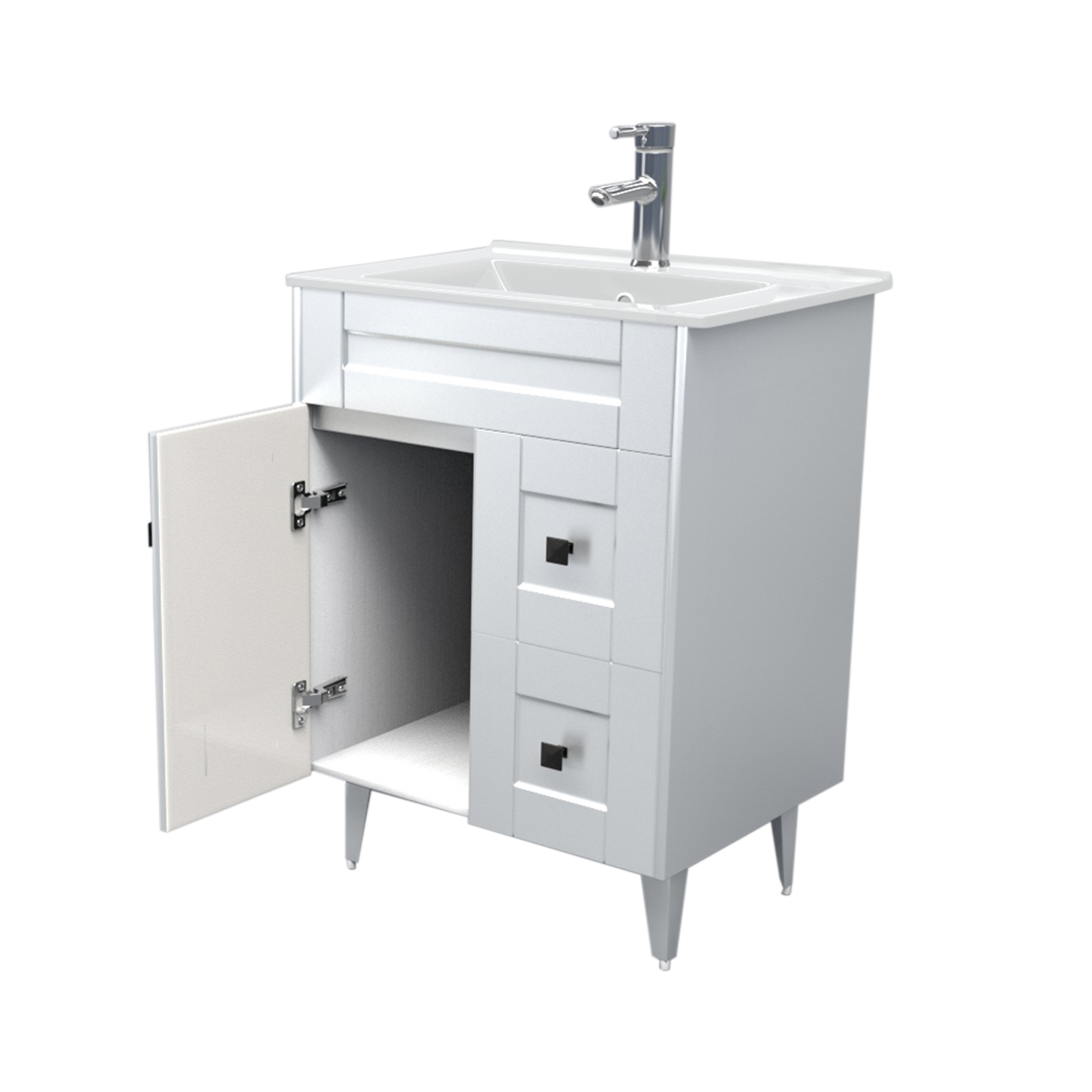 MUEBLE VANITORIO DOMSA N60SK BLANCO (NO INCLUYE CUBIERTA) / 60CM - 4
