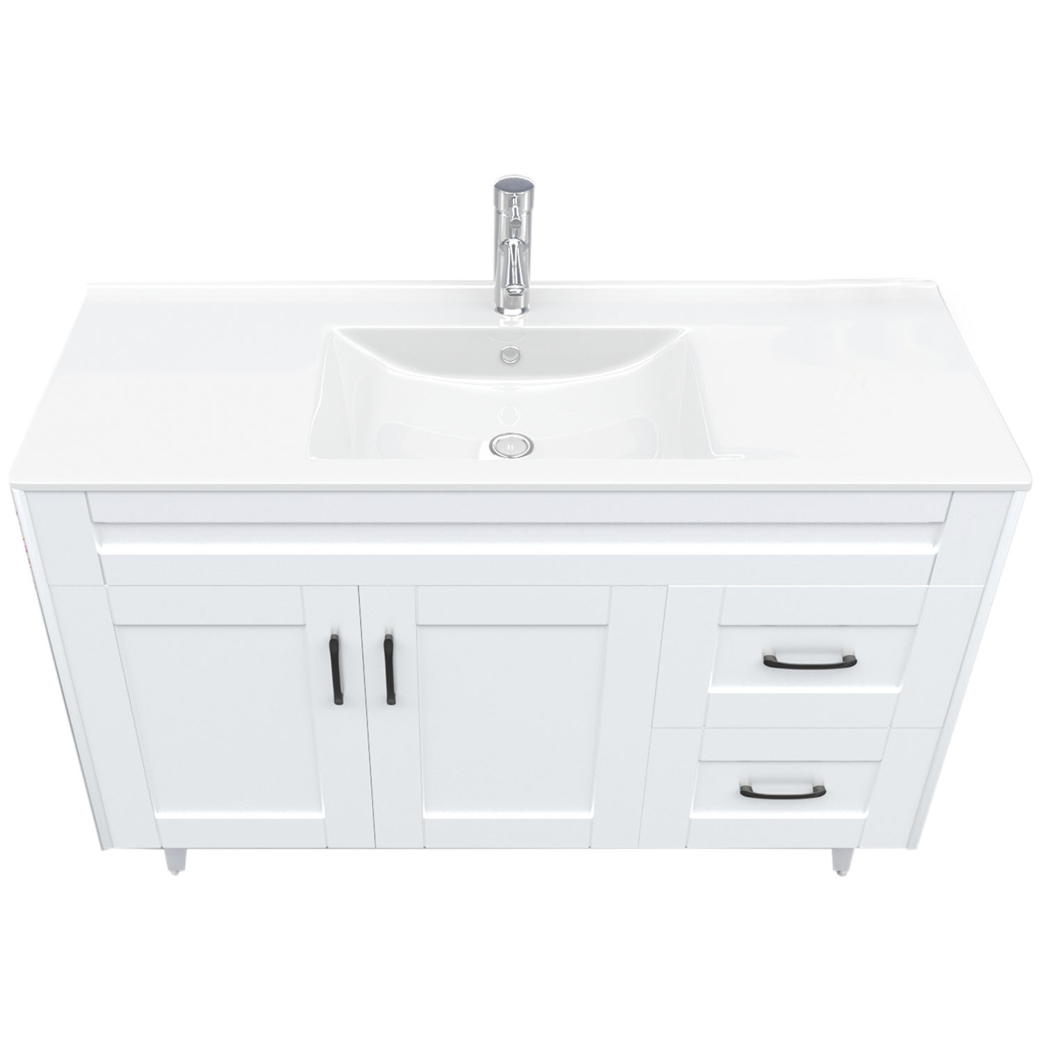 MUEBLE DOMSA VANITORIO 120SK-B NO INCLUYE CUBIERTA 120 CM BLANCO - 2