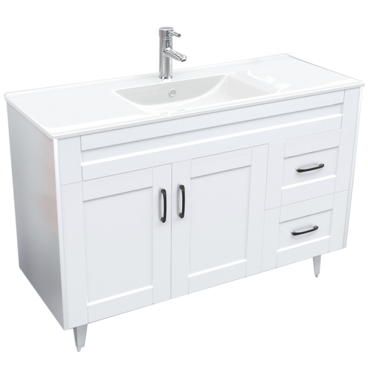 MUEBLE DOMSA VANITORIO 120SK-B NO INCLUYE CUBIERTA 120 CM BLANCO - 3