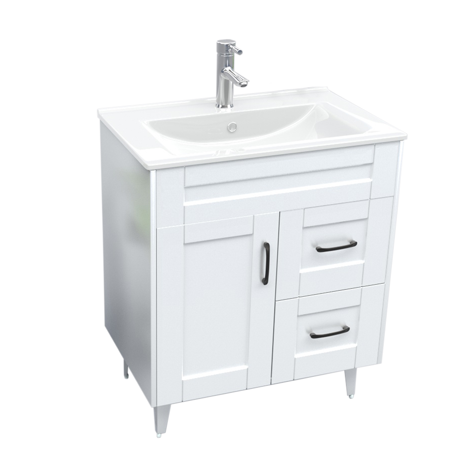 MUEBLE VANITORIO DOMSA 70SK BLANCO (NO INCLUYE CUBIERTA) / 70CM - 2