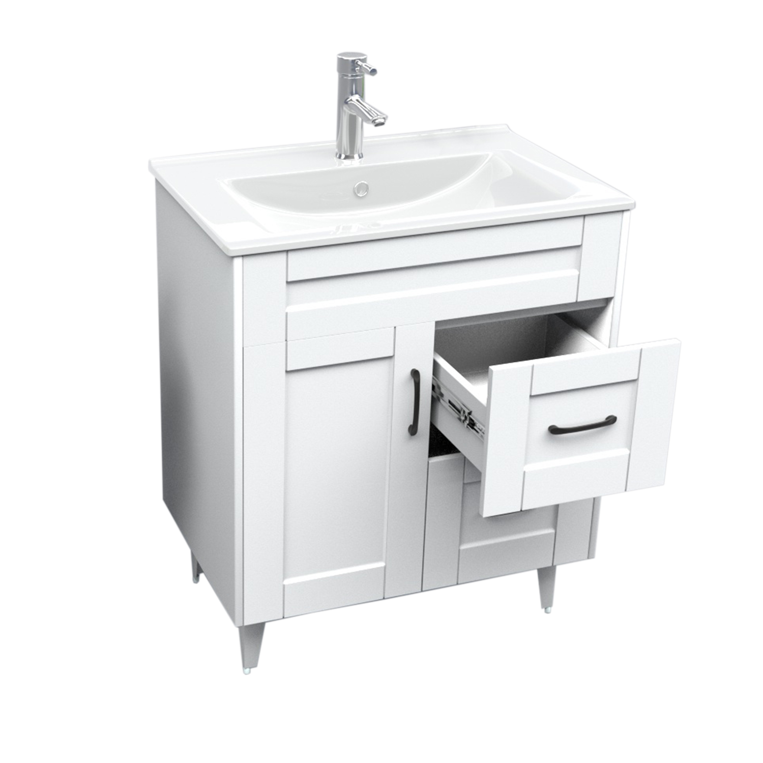 MUEBLE VANITORIO DOMSA 70SK BLANCO (NO INCLUYE CUBIERTA) / 70CM - 4