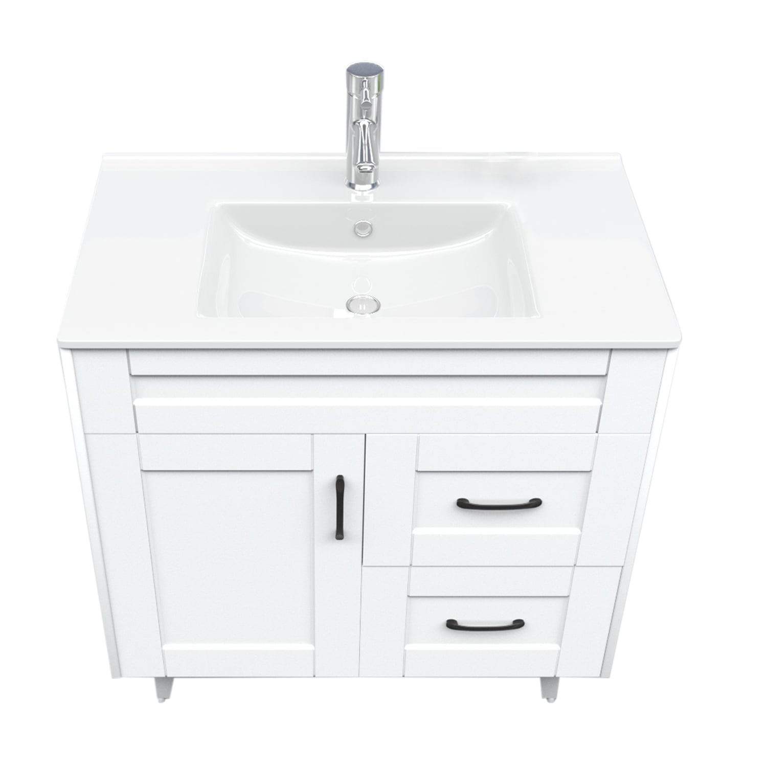 MUEBLE VANITORIO DOMSA 80SK BLANCO (NO INCLUYE CUBIERTA) / 80CM - 2