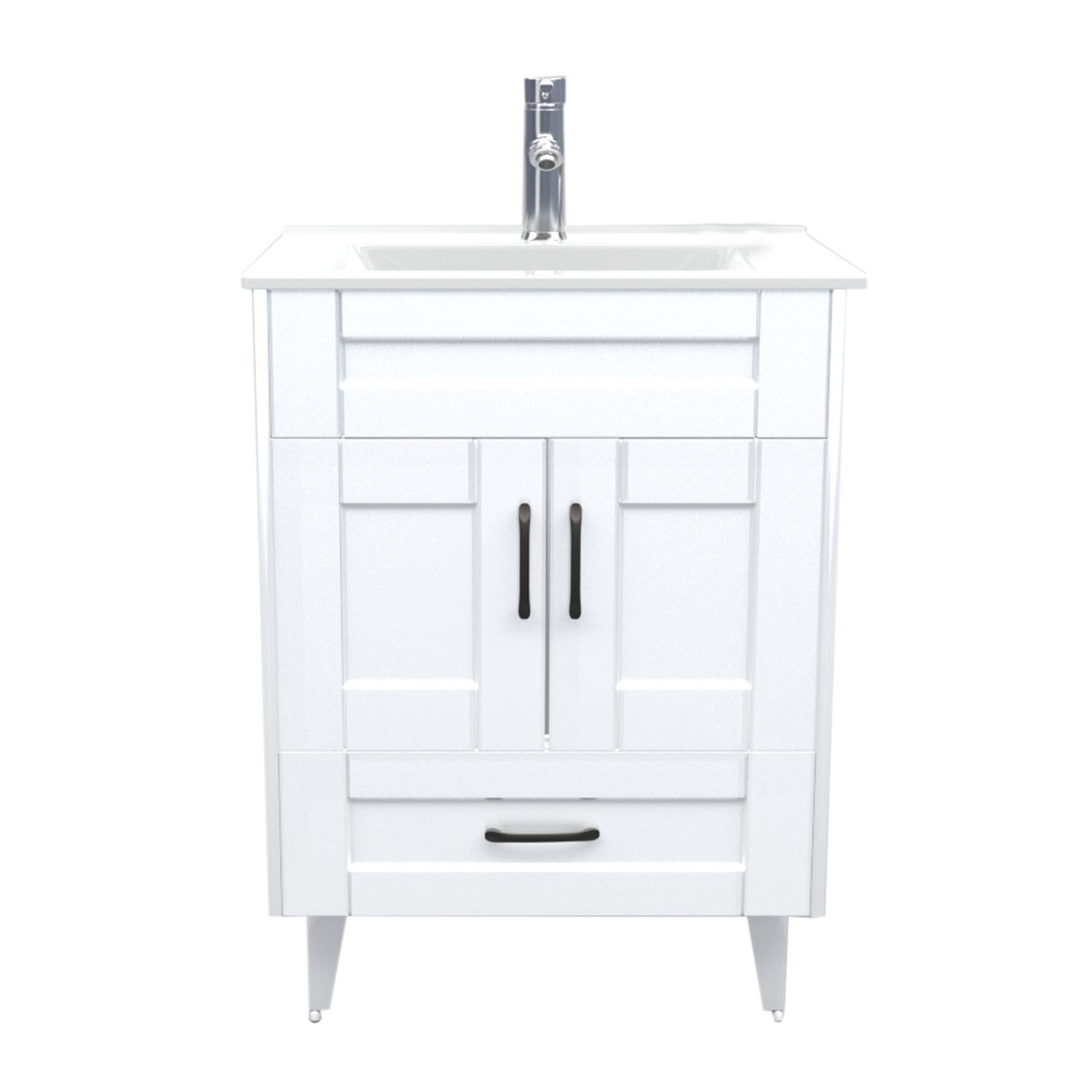 MUEBLE VANITORIO DOMSA B60SK BLANCO (NO INCLUYE CUBIERTA) / 60CM - 1