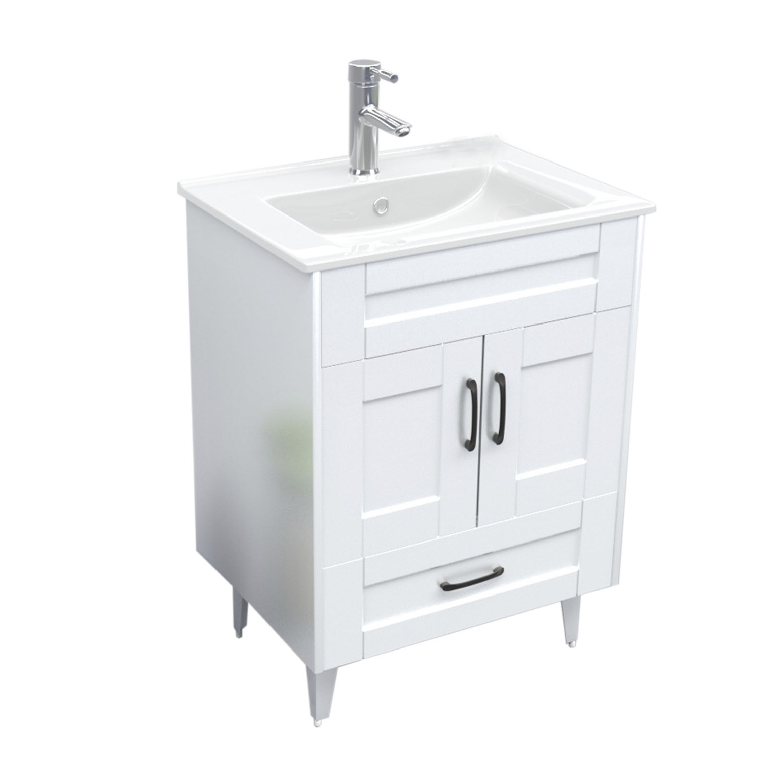 MUEBLE VANITORIO DOMSA B60SK BLANCO (NO INCLUYE CUBIERTA) / 60CM - 2