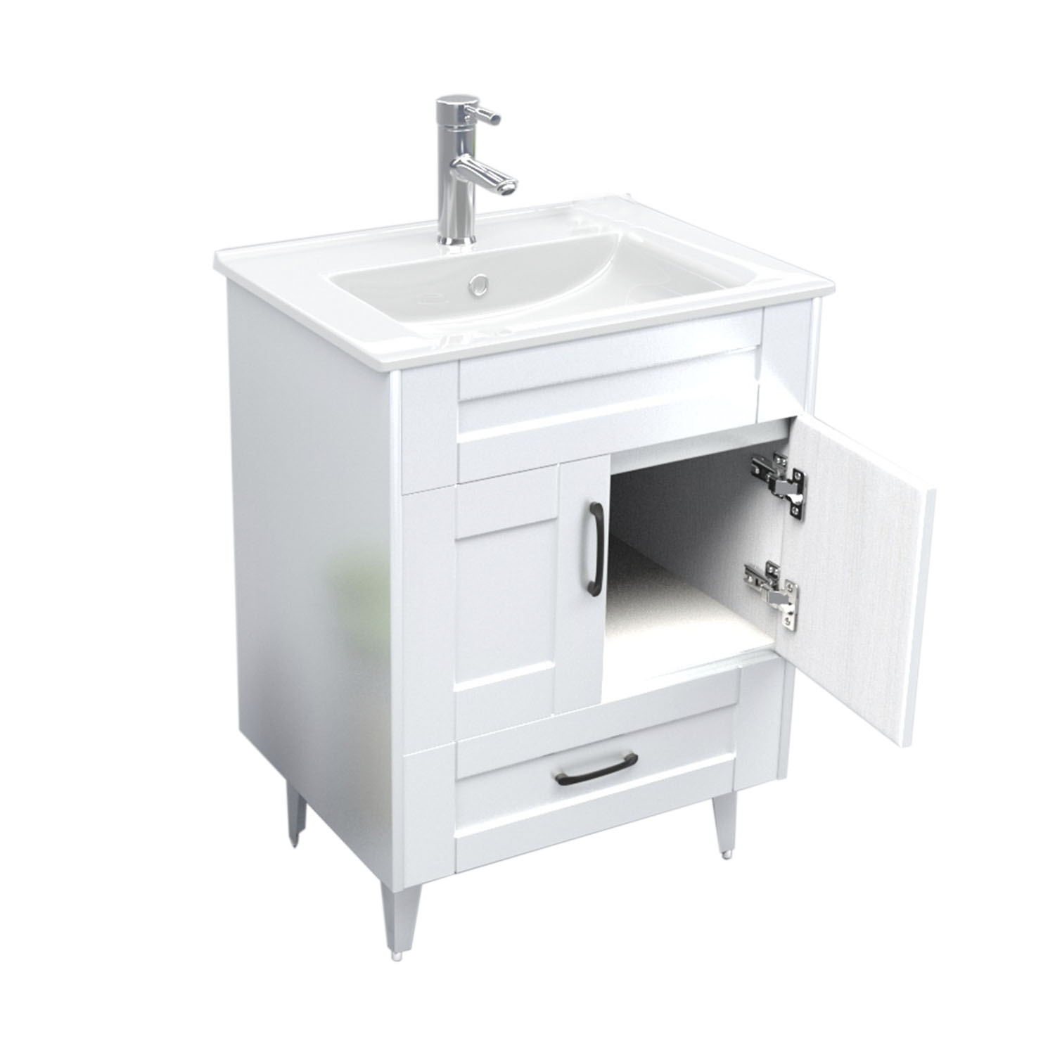MUEBLE VANITORIO DOMSA B60SK BLANCO (NO INCLUYE CUBIERTA) / 60CM - 3