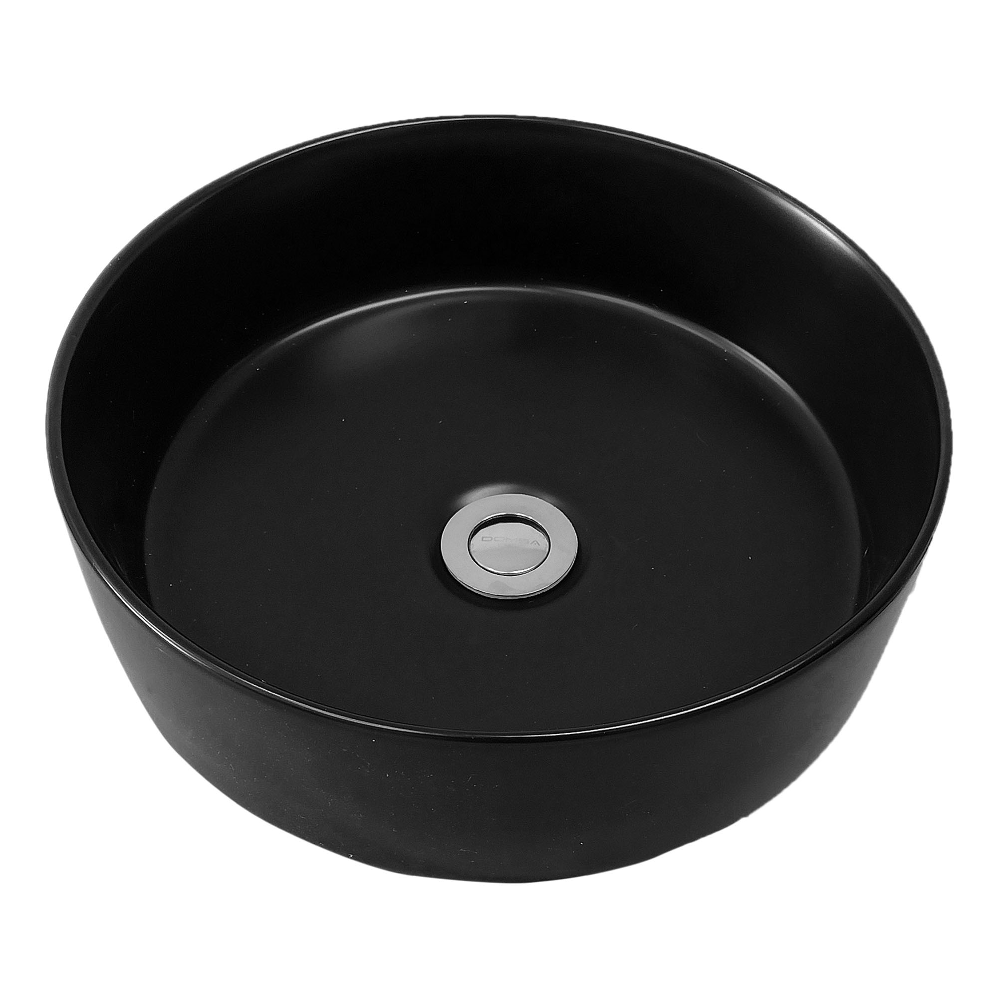 LAVAMANOS DOMSA BE3128-N SOBREPONER /36 X 36 X 13 CM CERÁMICA NEGRO - 1