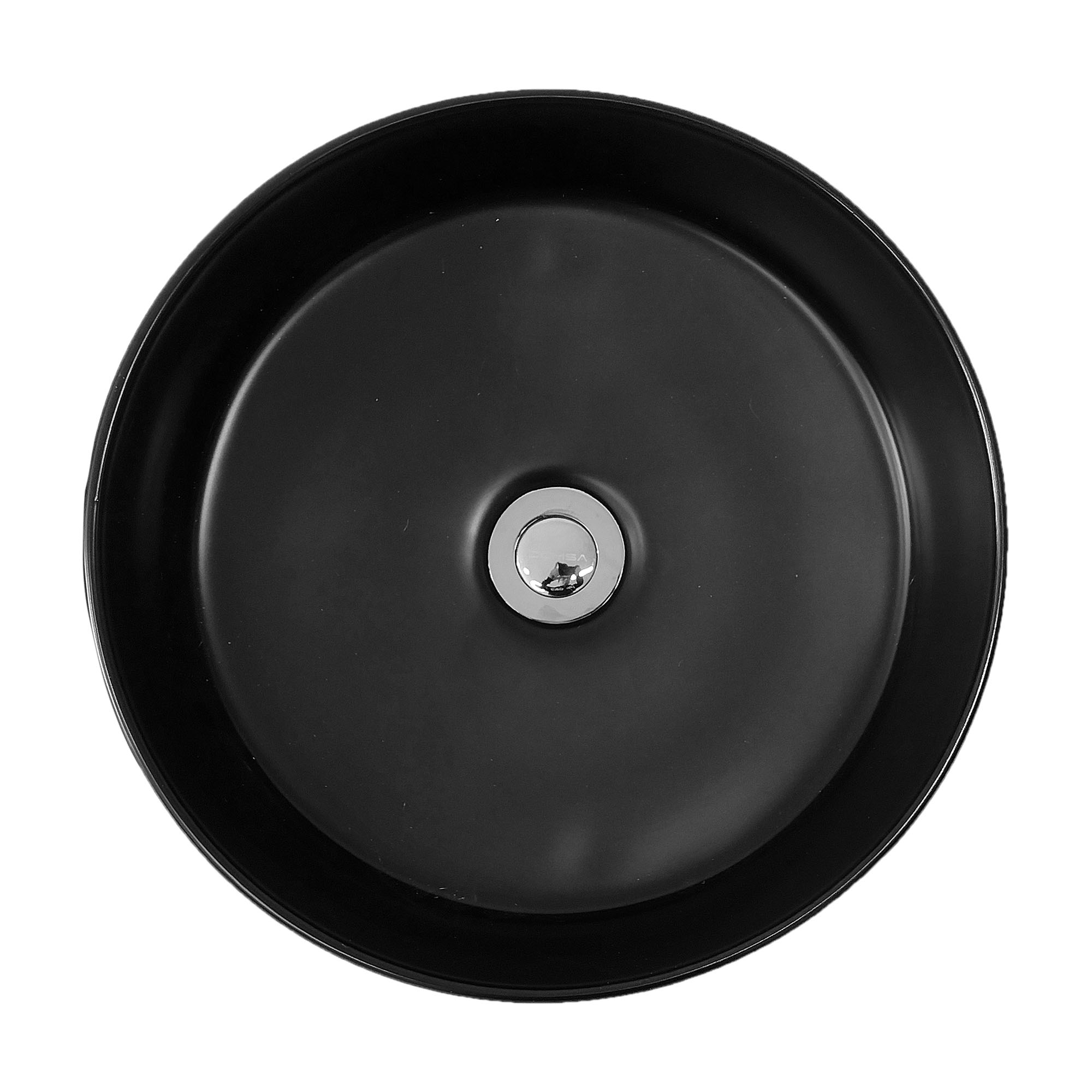 LAVAMANOS DOMSA BE3128-N SOBREPONER /36 X 36 X 13 CM CERÁMICA NEGRO - 2