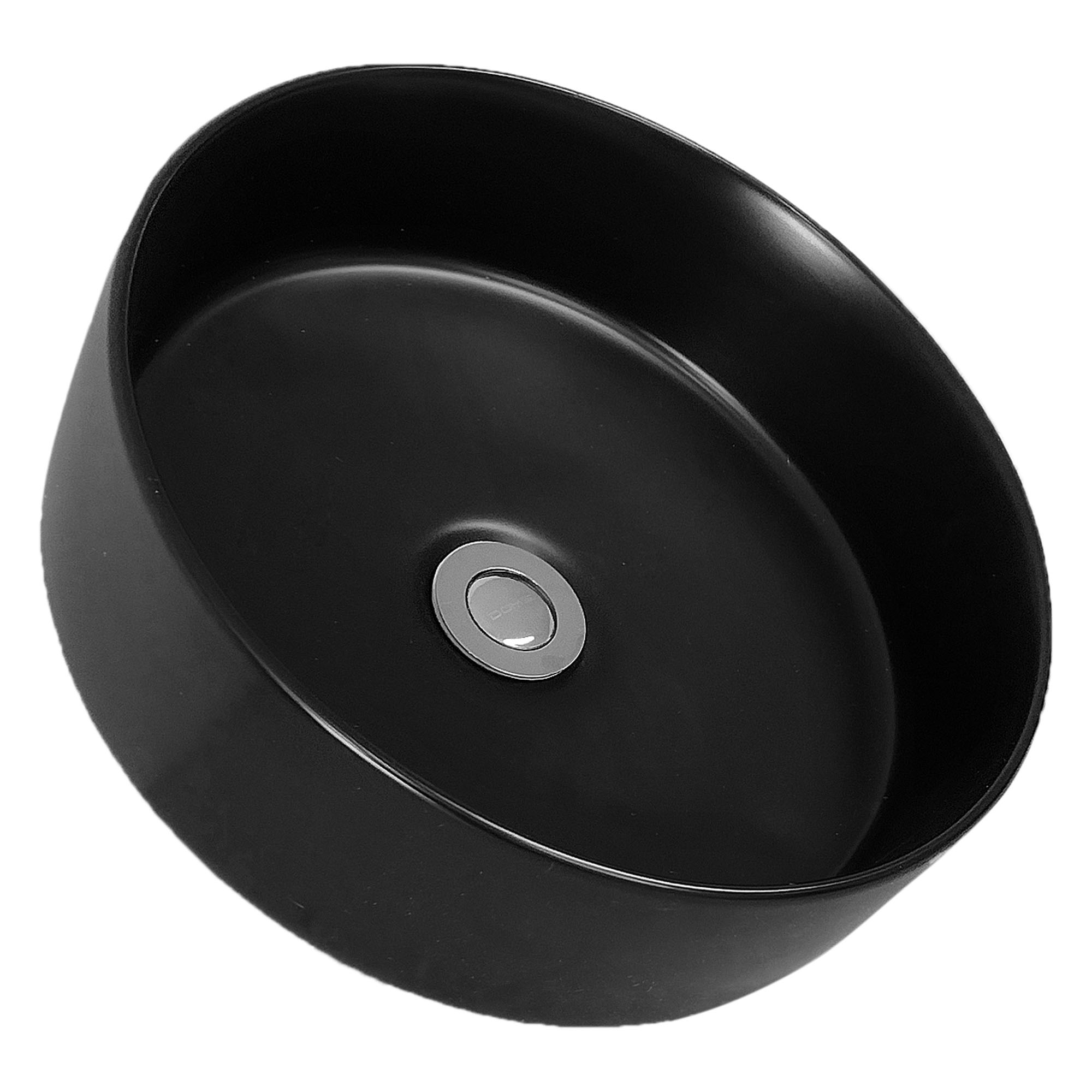 LAVAMANOS DOMSA BE3128-N SOBREPONER /36 X 36 X 13 CM CERÁMICA NEGRO - 3