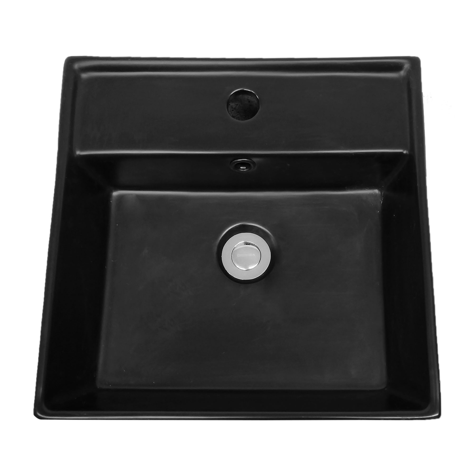 LAVAMANOS DOMSA BE5028-N SOBREPONER /42 X 41 X 15 CM CERÁMICA NEGRO - 2